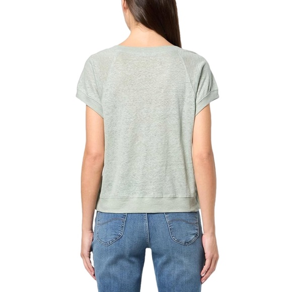 Barefoot Dreams® Malibu Collection® Linen Raglan Tee women’s small - Picture 3 of 5